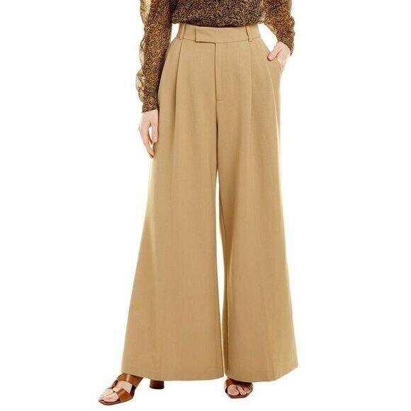 Ted Baker NWOT Women's Neila Pleated Barrel Leg Trousers Tan Size XXL - Picture 1 of 7